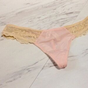 Underella Ella Moss Mimi Powder Pink Thong NWT